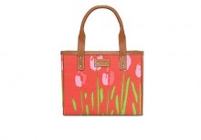 凯特·丝蓓纽约花园系列红色手提包