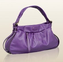 兰姿紫色L’angellina 软皮手提包