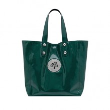 迈宝瑞Daria系列绿色漆皮购物包