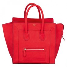 思琳2011新款红色双手提笑脸包Luggage Mini女士中号手袋
